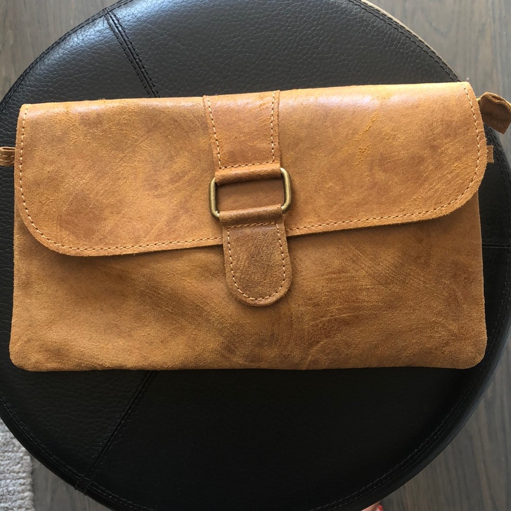 Italian leather crossbody bag